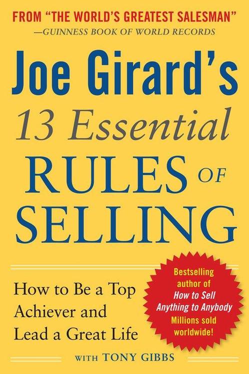 9780071799058 Joe Girards 13 Essential Rules Of Sellin, Boeken, Economie, Management en Marketing, Nieuw, Verzenden