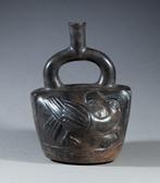 Mochica Keramiek Fles met hals- en beugelhandvat,