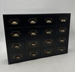 Armoire dapothicaire - Kast - 16 opbergvakken - Hout,, Antiek en Kunst