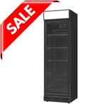 Nieuw! Alfa Display Koelkast Zwart Glasdeur 385 Liter, Witgoed en Apparatuur, Koelkasten en IJskasten, Zonder vriesvak, 200 liter of meer