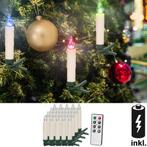 20 set LED Kerstboomverlichting kaarsen met afstandsbedie..., Diversen, Kerst, Verzenden, Nieuw