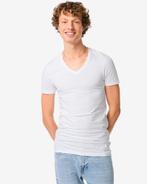 HEMA Heren T-shirts slimfit diepe v-hals extra lang - 2, Verzenden, Nieuw