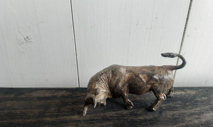 P. Chenet - Beeld, stier - 7 cm - Brons, Antiek en Kunst, Curiosa en Brocante
