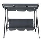 Schommelbank 3-zits Hollywood max 270 kg donkergrijs, Verzenden, Nieuw