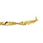 Gouden fantasie armband 21 cm 14 krt