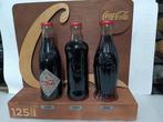 Coca Cola - Fles (4) - 125-jarig jubileum - Glas, Hout