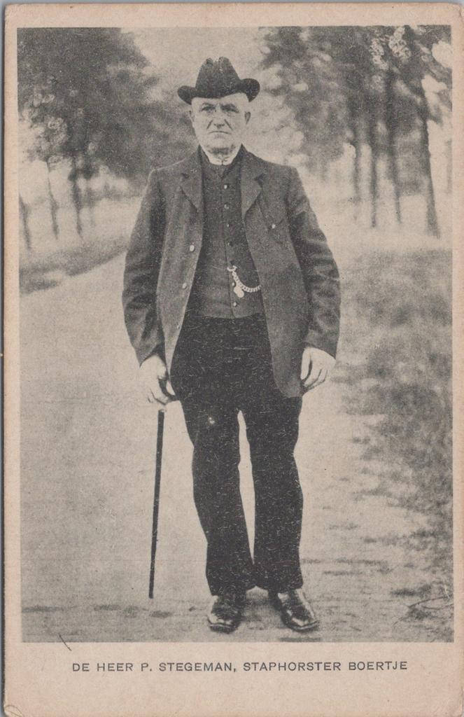 STAPHORST - De heer P. Stegeman, Staphorster boertje, Verzamelen, Ansichtkaarten | Nederland