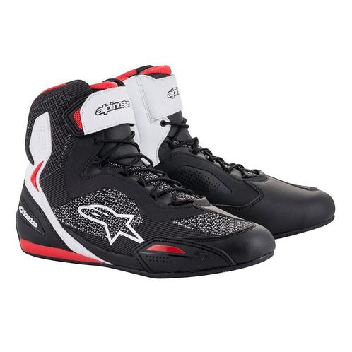 Alpinestars Faster-3 Rideknit Zwart Wit Rood, Motoren, Kleding | Motorkleding, Heren, Nieuw met kaartje, Laarzen, Verzenden