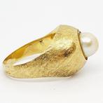 Other brand - Ring - 18 karaat Geel goud Parel, Sieraden, Tassen en Uiterlijk, Ringen, Nieuw