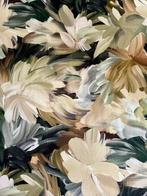 Exclusief puur linnenweefsel, olieverfschilderij met