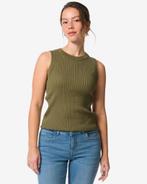 HEMA Damessinglet Frida rib groen, Verzenden, Nieuw