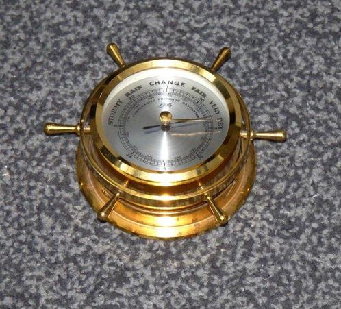 Fraai kleine Nautische schatz Barometer Wheel barometer -, Antiek en Kunst, Curiosa en Brocante