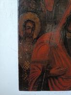 Icoon - Gewoon op hout geschilderd: Madonna met Kind,, Antiek en Kunst