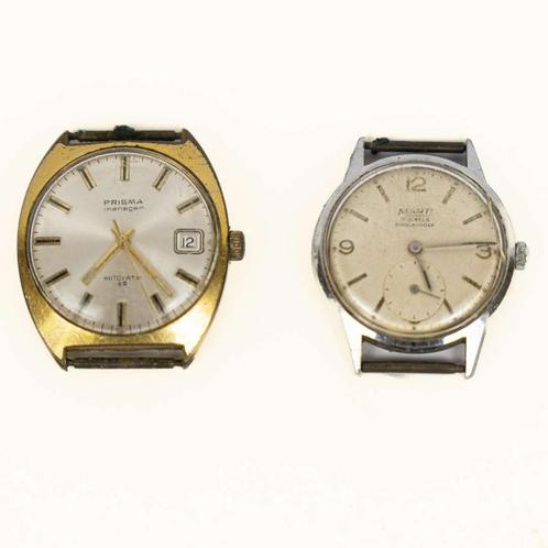 (2) Vintage Horloges Marti 17 Jewels, Prisma Automatic 25, Sieraden, Tassen en Uiterlijk, Horloges | Heren, Ophalen