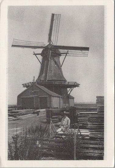 WESTZAAN - Zaagmolen het Klaverblad gesloopt in 1942, Verzamelen, Ansichtkaarten | Nederland, Verzenden