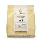 Callebaut Chocolade Callets Wit (W2) 400g, Verzenden, Nieuw