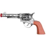 Verkleedaccessoire revolver/pistool zilver 20 cm Western t.., Hobby en Vrije tijd, Feestartikelen, Ophalen of Verzenden, Nieuw