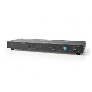 HDMI matrix | Nedis | 4- naar 2-poorts, Audio, Tv en Foto, Audiokabels en Televisiekabels, Nieuw, Verzenden