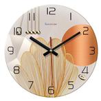 Luxe Geometrische Wandklok Gehard Glas Stille Quartz Klok, Verzenden, Nieuw