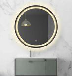 LED spiegel rond met zwart frame - 800mm, Huis en Inrichting, Woonaccessoires | Spiegels, Ophalen of Verzenden, Nieuw