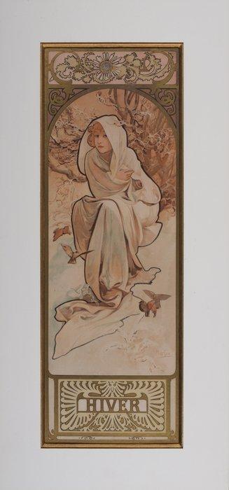Alphonse Mucha (1860-1939) - LHiver, Antiek en Kunst, Antiek | Meubels | Stoelen en Banken
