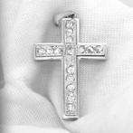 Kruishanger - 18 karaat Witgoud, Geel goud Diamant, Sieraden, Tassen en Uiterlijk, Antieke sieraden