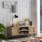 *WOONWINKEL* Tv-meubel Naturel Mangohout En Rotan, Huis en Inrichting, Kasten | Televisiemeubels, Verzenden, Nieuw