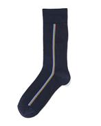 HEMA Heren sokken met katoen zijstreep donkerblauw, Nieuw, Verzenden