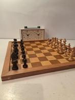 Schaakspel - Staunton Schaakspel + damspel & Jantar, Antiek en Kunst