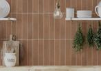 Vloertegel/Wandtegel Terracotta 5x25cm (Muurtegels), Keramiek, Nieuw, 20 tot 40 cm, 10 m² of meer