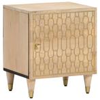 vidaXL Nachtkastje 40x33x46 cm massief mangohout, Verzenden, Nieuw, Hout