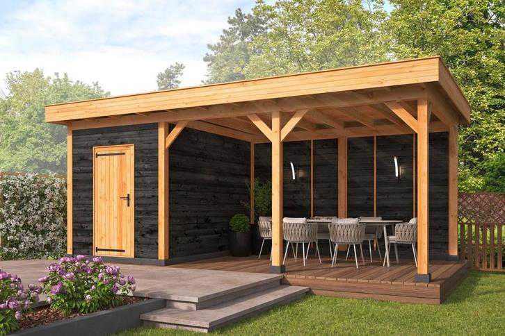 Douglas Overkapping met Schuur 800x400cm - Black Friday Deal, Huis en Inrichting, Woonaccessoires | Overige