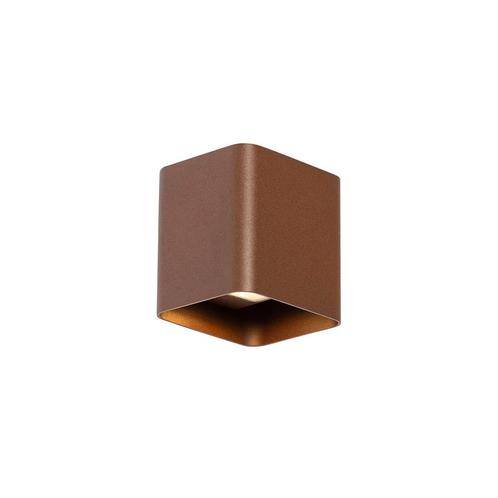 Moderne wandlamp roestbruin incl. LED IP54 vierkant - Evi, Tuin en Terras, Buitenverlichting, Nieuw