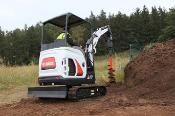 Nieuwe Bobcat E17 van 2023 met 3 jaar garantie & meer gratis beschikbaar voor biedingen