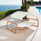 Hangmat Locarno voor 2 personen 328x160x171,5cm - teak, Verzenden, Nieuw