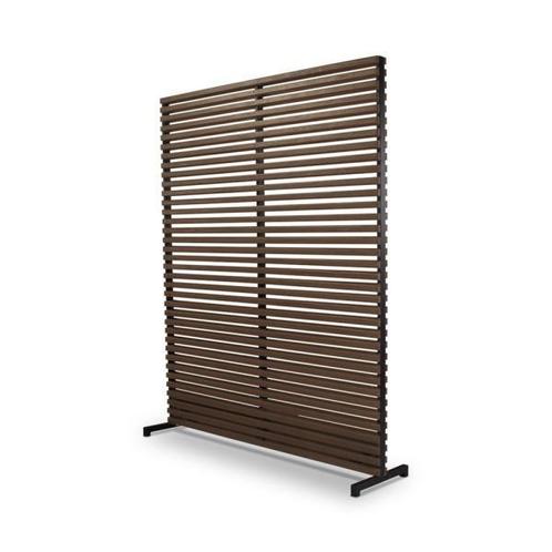 Terrasafscheiding Yari | teak grey met aluminium, Tuin en Terras, Overige Tuin en Terras, Nieuw, Verzenden
