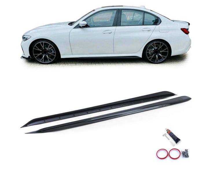 BMW G20 G21 3 Serie glans zwarte performance  side skirts, Auto diversen, Tuning en Styling, Verzenden