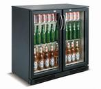 CombiSteel Barkoeler Zwart | 198L | 2 Glasdeuren | Geforceer, Ophalen of Verzenden, Nieuw