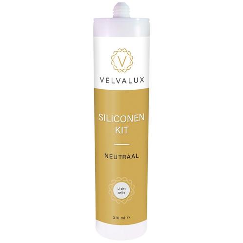 Velvalux Siliconenkit - Lichtgrijs - 310ml, Doe-het-zelf en Verbouw, Isolatie en Afdichting, Nieuw, Overige materialen, Ophalen of Verzenden