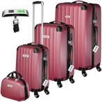 Kofferset met harde schaal Cleo 4-delig. met bagageweger - w, Verzenden, Nieuw