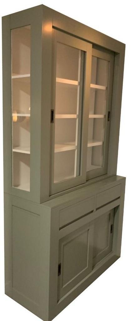 Engels groen buffetkast Petten 120cm, Huis en Inrichting, Kasten | Buffetkasten, Ophalen of Verzenden