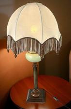 Lamp - Hout, IJzer, Terracotta, Textiel - Grote lamp, Antiek en Kunst, Curiosa en Brocante