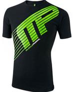 MusclePharm Stripe Sportline T-shirt Katoen Zwart, Kleding | Heren, Sportkleding, Nieuw, Maat 46 (S) of kleiner, Ophalen of Verzenden