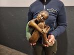 Beeld, Bronze Hand-crafted Girl - 26 cm - Brons, Antiek en Kunst