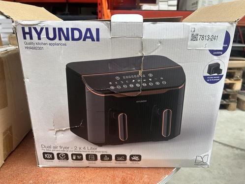 Dubbele airfryer 2x 4 liter Hyundai, Witgoed en Apparatuur, Airfryers