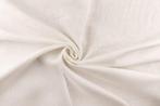 Linnen stof Gebroken wit – ongewassen linnen, 200 cm of meer, Nieuw, Linnen, Ophalen of Verzenden