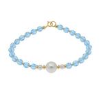 Zonder minimumprijs - Armband - 18 karaat Geel goud Parel -, Nieuw