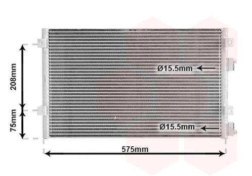 LUCHTCONDENSATOR VOOR CHRYSLER PT CRUISER PT_ 2000-2005, Auto-onderdelen, Airco en Verwarming, Nieuw, Ophalen of Verzenden