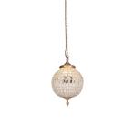 Art Deco hanglamp kristal met goud 35 cm - Kasbah, Huis en Inrichting, Lampen | Hanglampen, Nieuw, Overige stijlen