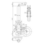 Neuswiel WW automatisch opklapbaar aan de dissel ,extra lang, Auto-onderdelen, Banden en Velgen, Ophalen of Verzenden, Nieuw